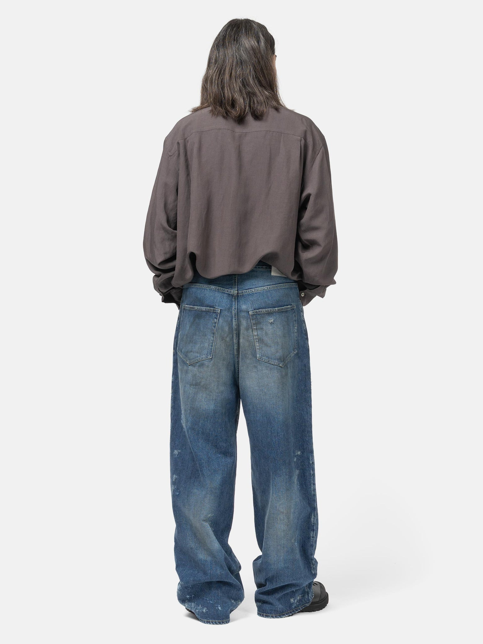 Baggy Denim Jeans Indigo - 4