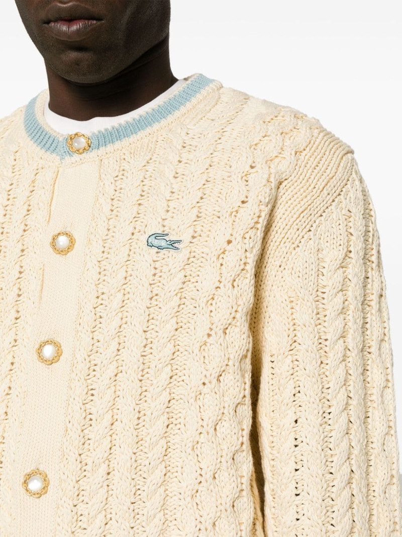 x Le Fleur cable-knit cardigan 5