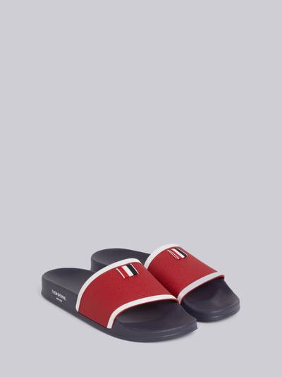 Thom Browne Tricolor Rubber Pool Slide outlook