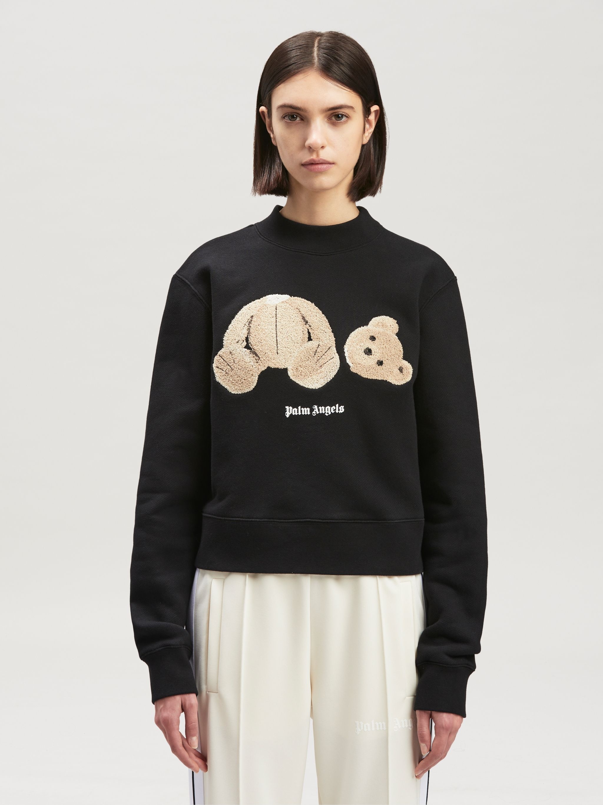 Pa Bear Fitted Crew Black Brown - 3