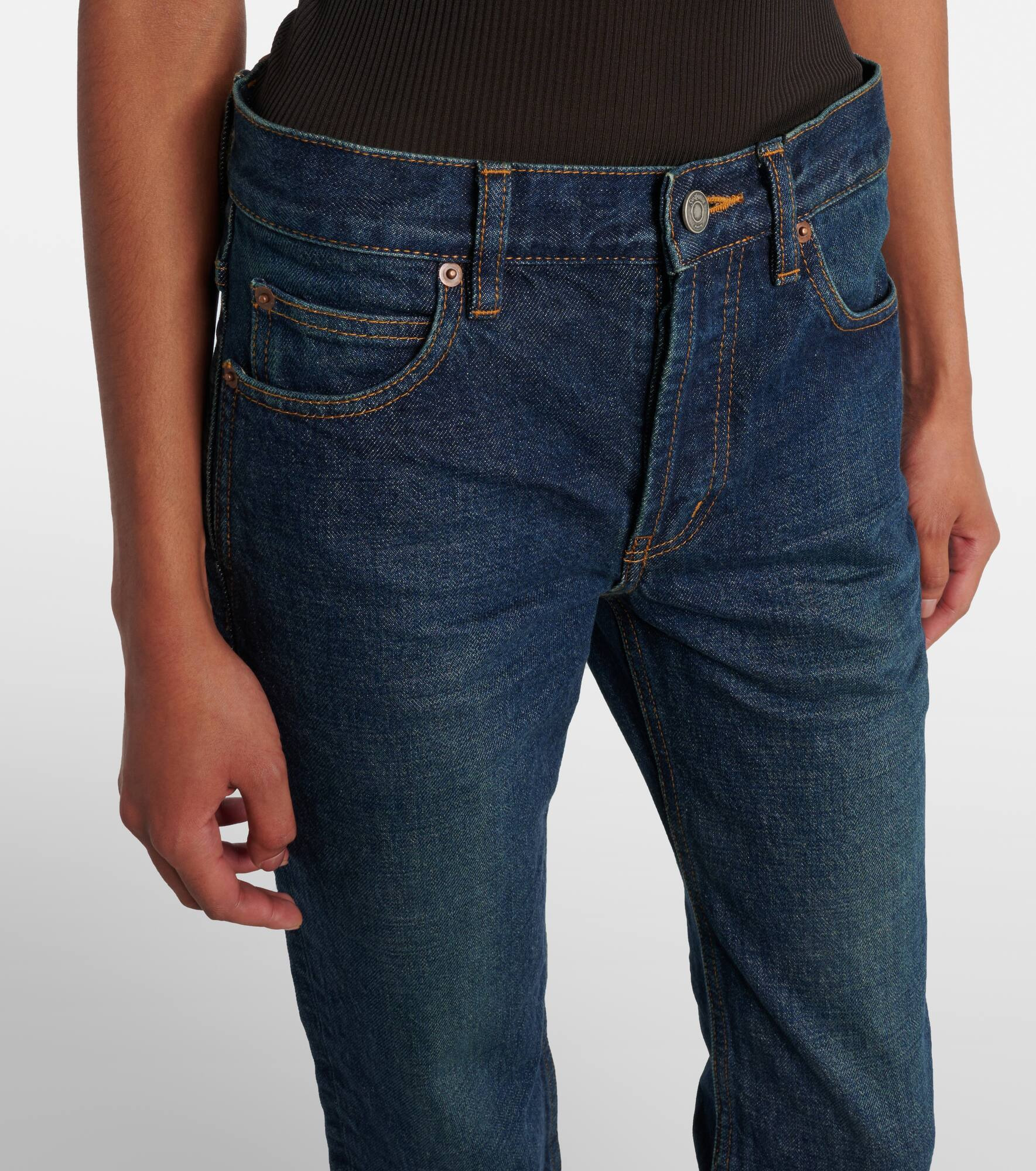 Mid-rise bootcut jeans - 4