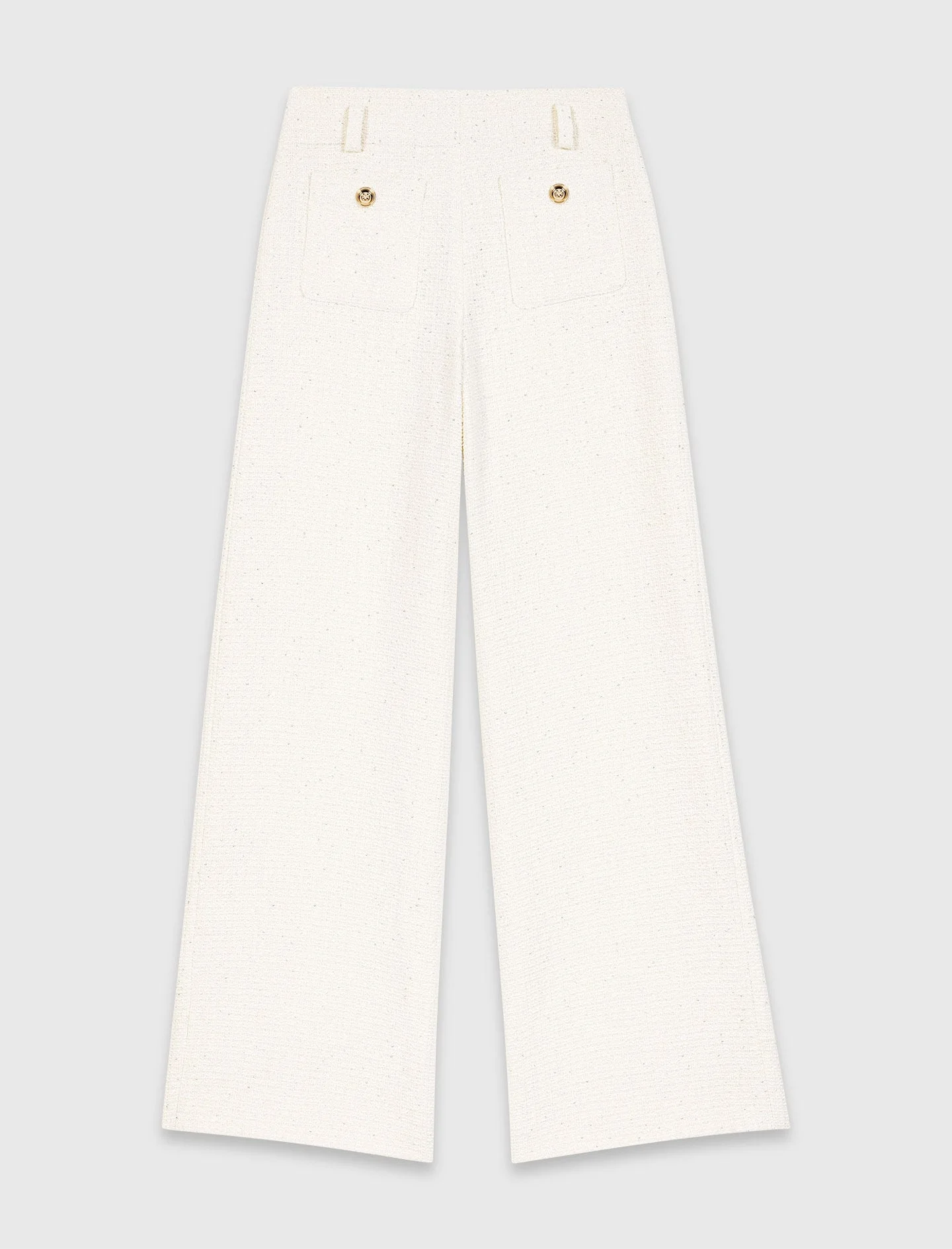Lurex tweed trousers - 1