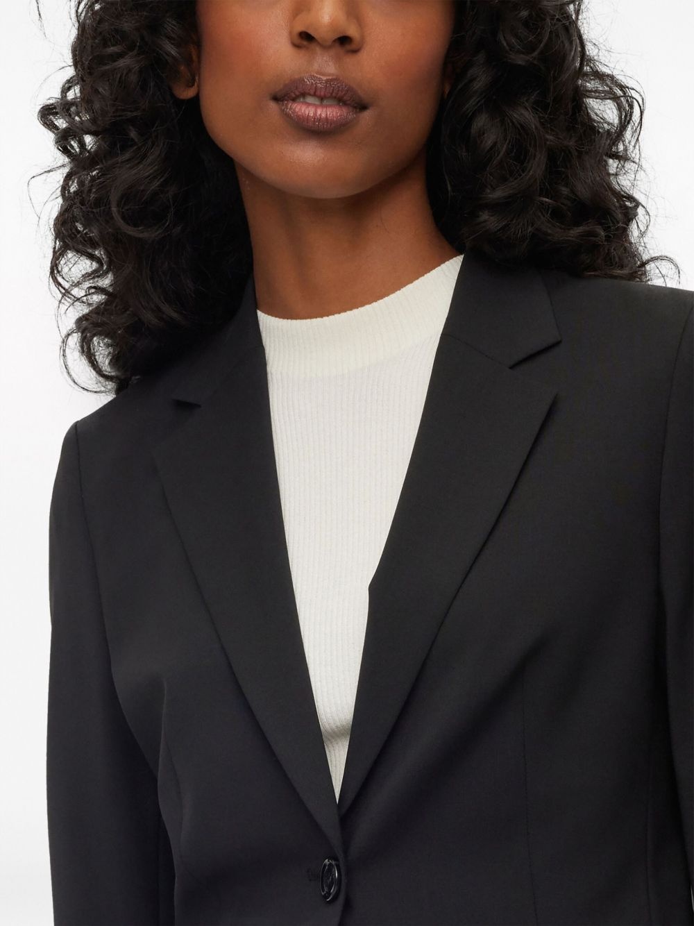 single-breasted notch-lapels blazer - 5