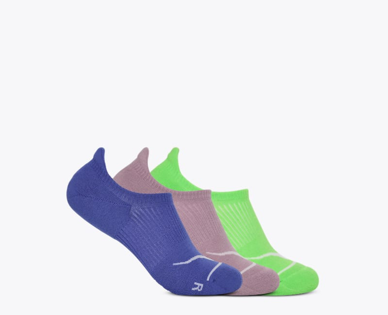 Invisible Sock 3-Pack in Celstl Blue/Fragrt Lilac/Neon Grn 1