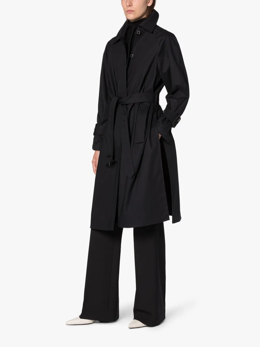 MAILI BLACK RAINTEC COTTON COAT - 2