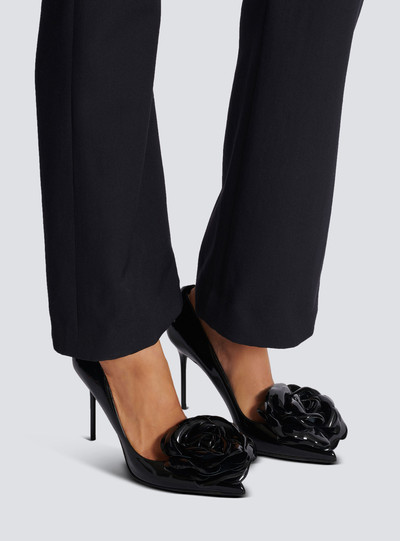 Balmain Patent leather Ruby pumps with flower detail outlook