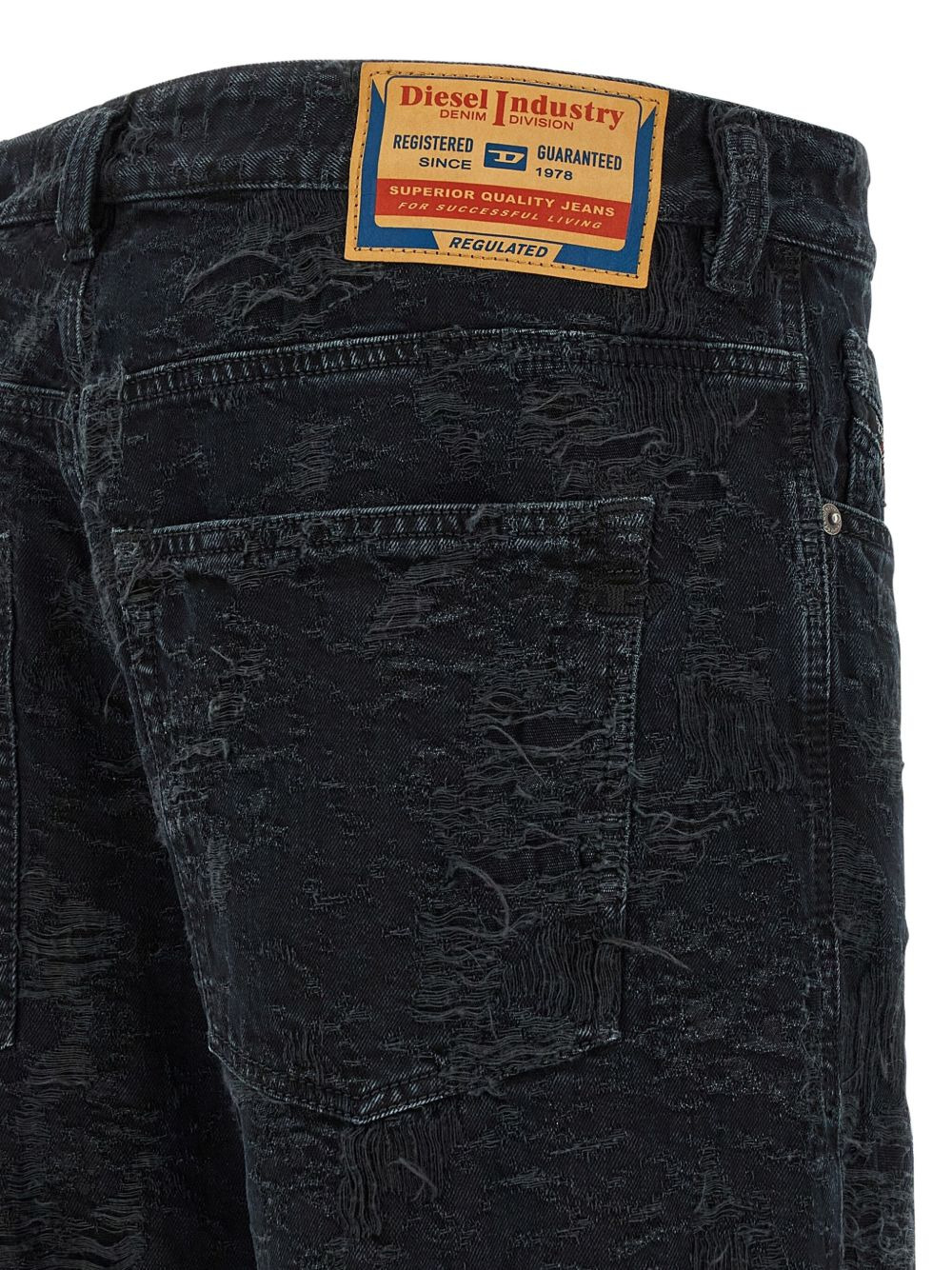 destroyed-effect jeans - 5