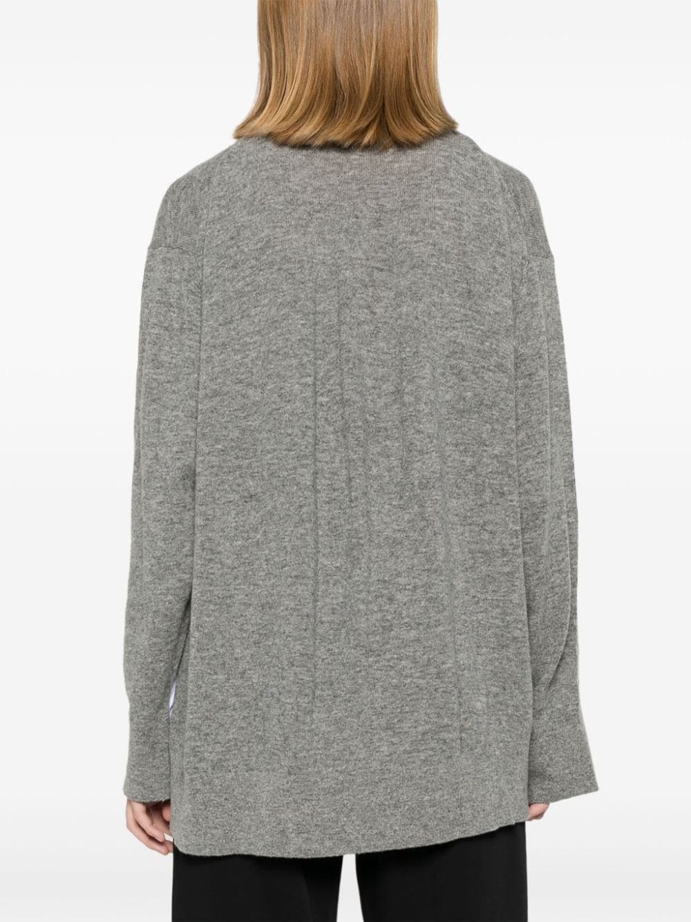 layered cardigan shirt - 4
