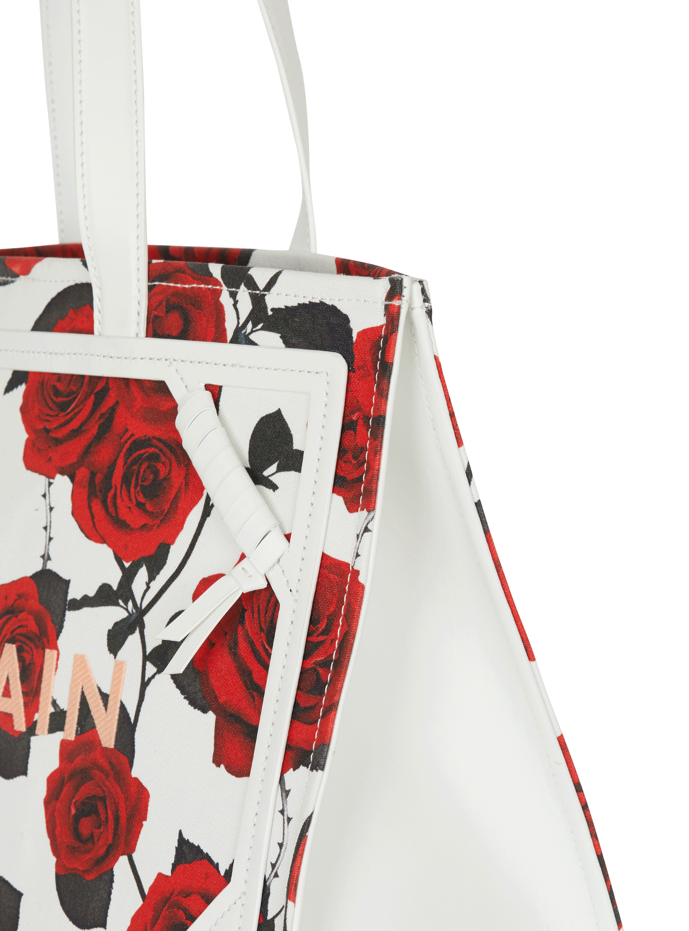 B-Army Medium canvas tote bag with a Roses print - 5