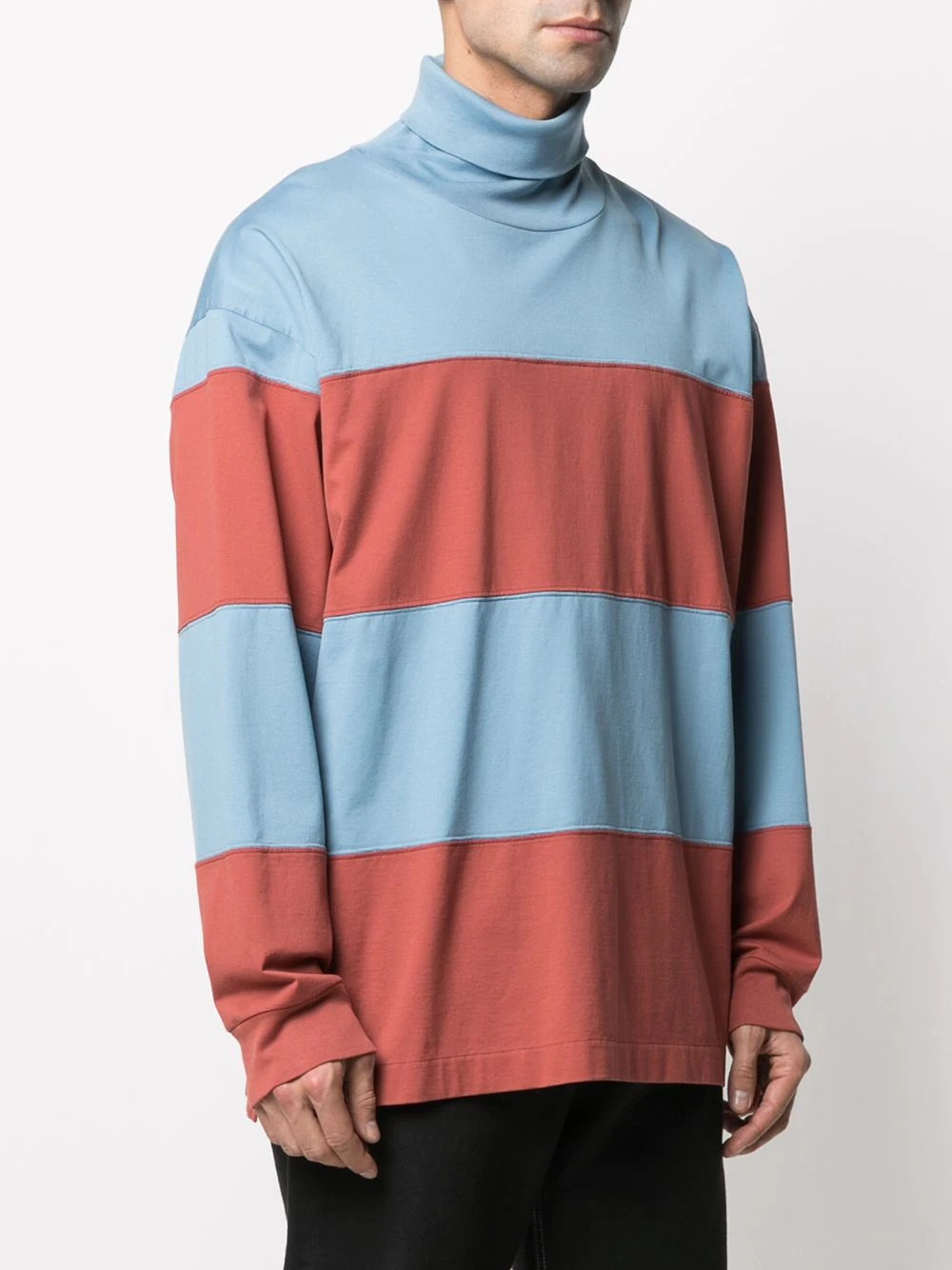 striped rollneck jumper - 3