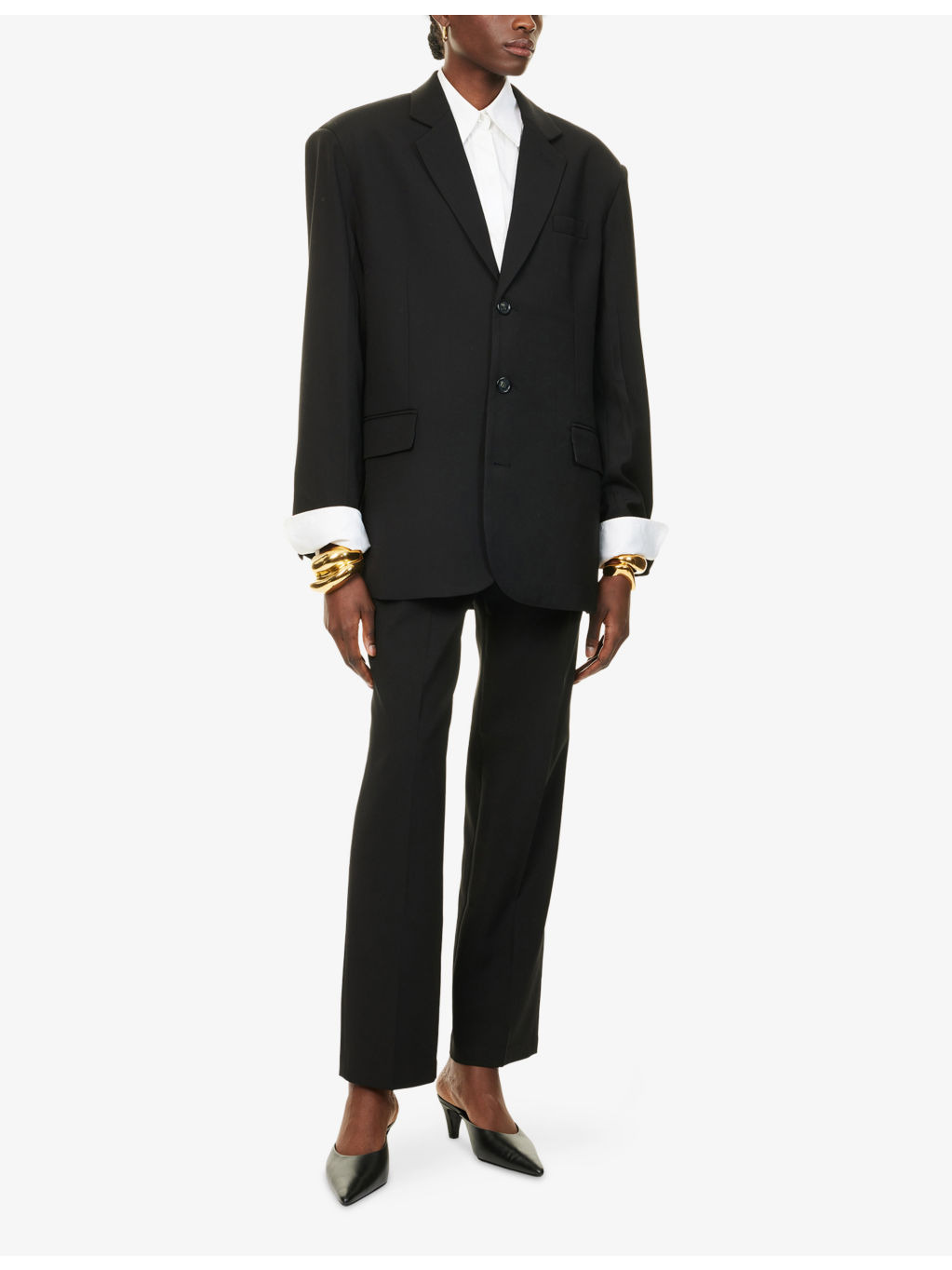 Gelso Oversized Woven Blazer - 2
