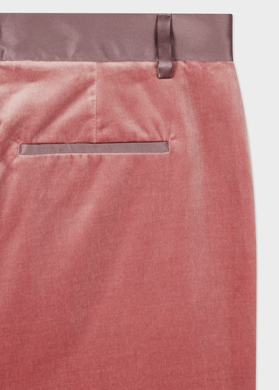 Paul Smith Women's Pink Bootcut Velvet Trousers outlook