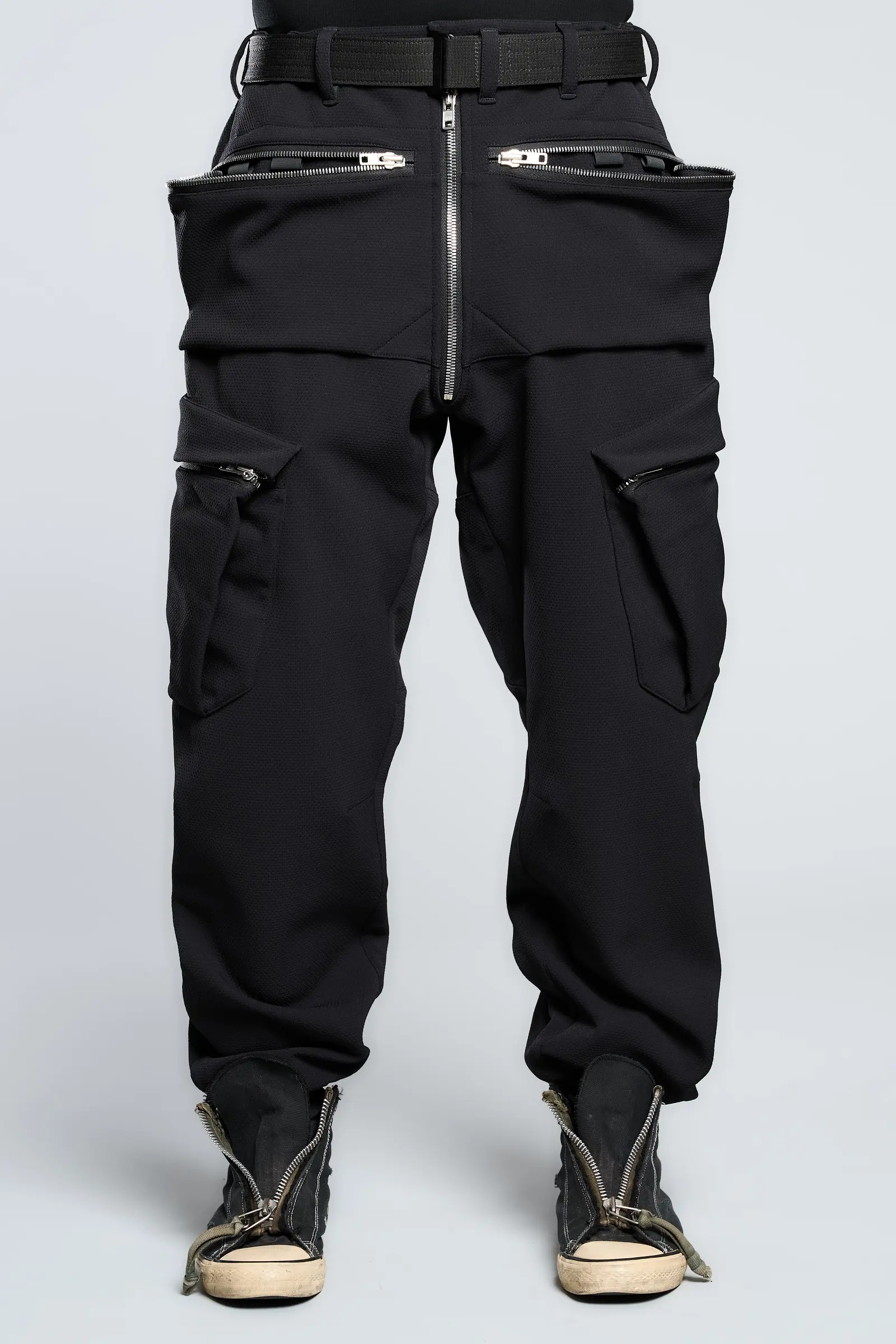 ACRONYM P38-E Encapsulated Nylon Cargo Pant Black | REVERSIBLE