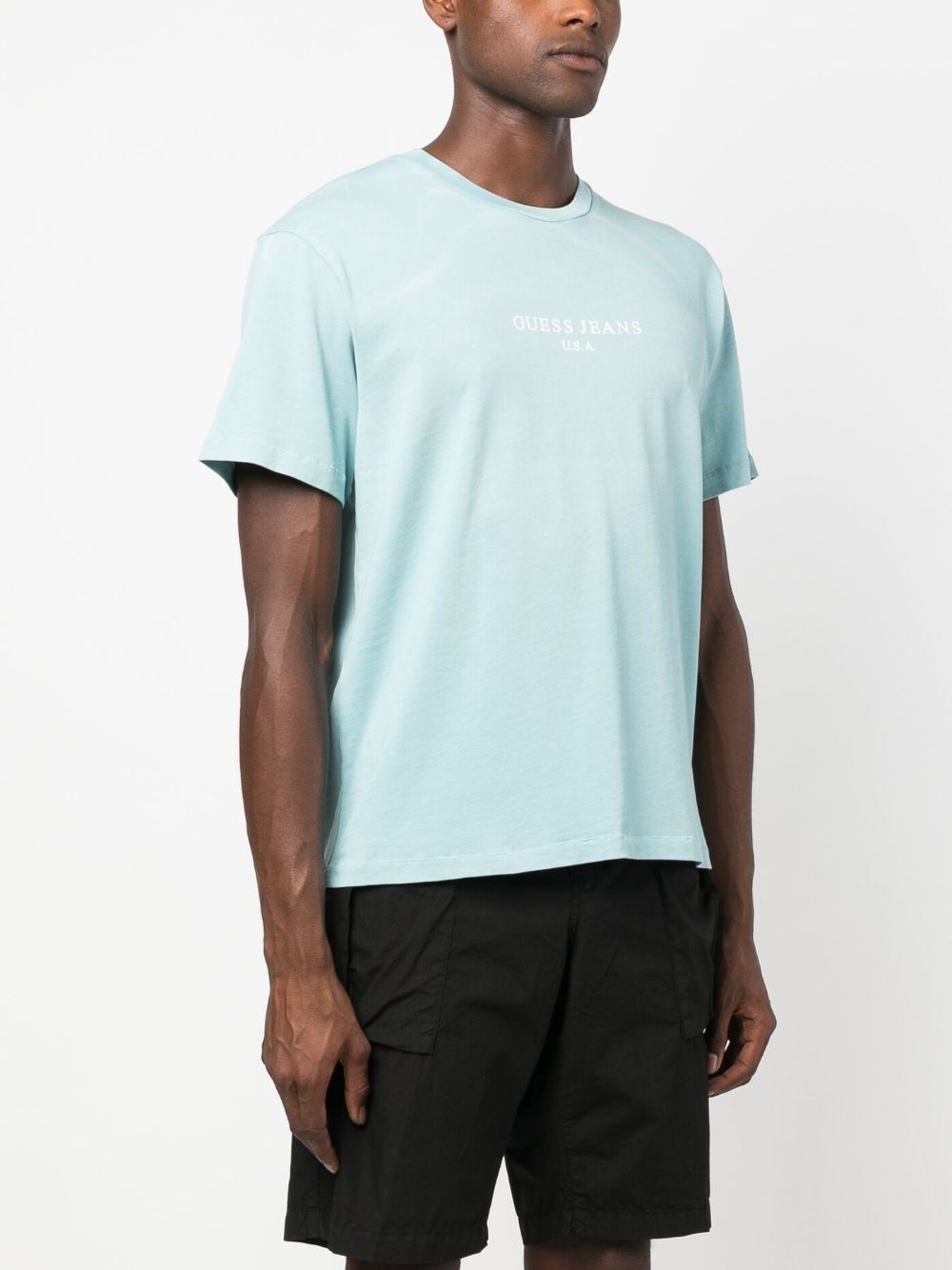 logo-print cotton T-shirt - 3