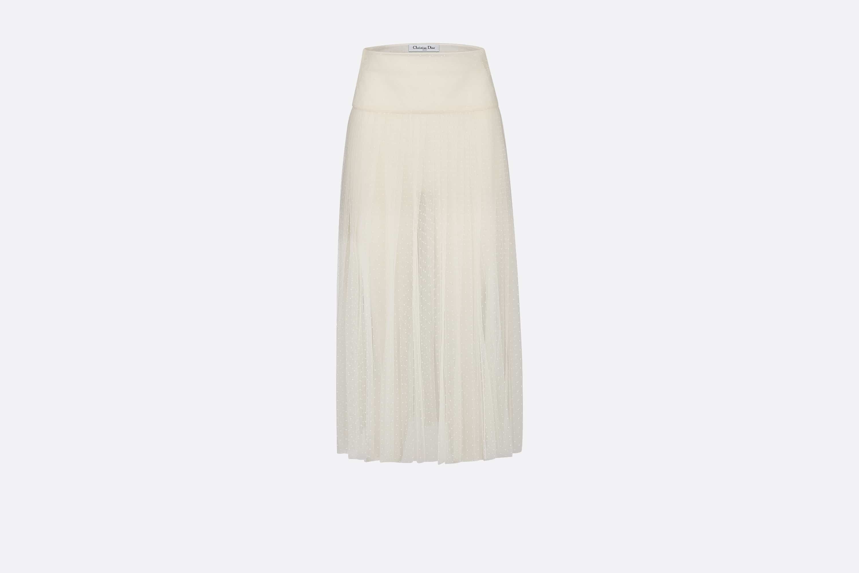 Mid-Length Pleated Skirt - 1