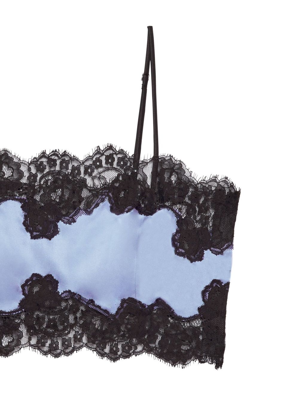 lace-trim bandeau top - 2
