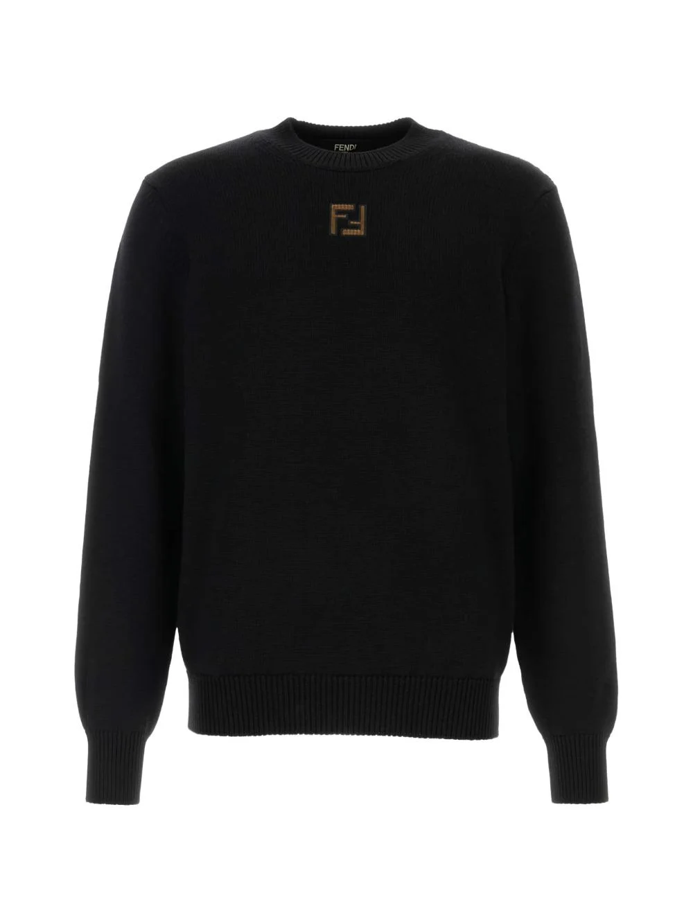 FF-motif wool sweater - 1