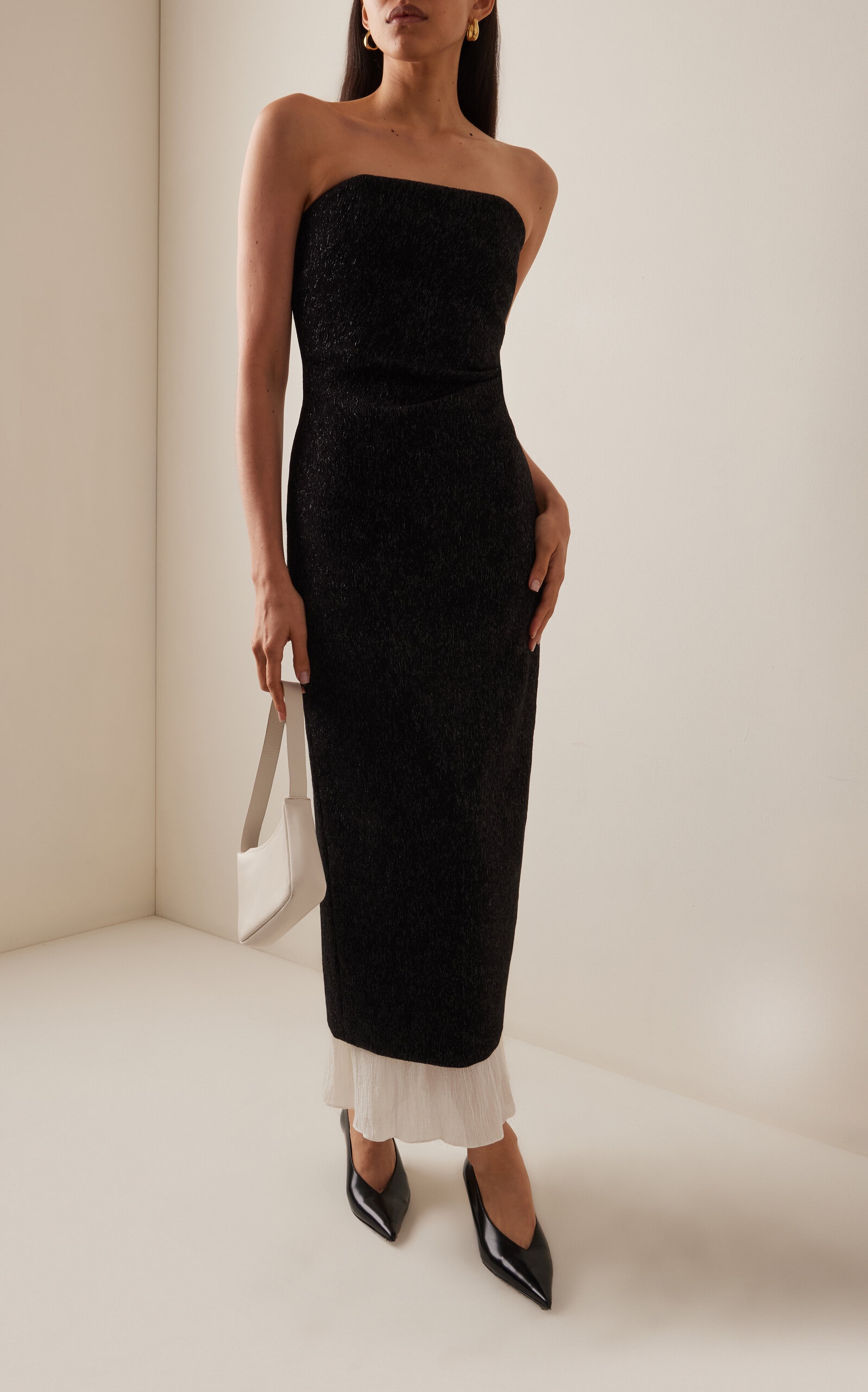 Aelin Glittered Maxi Dress black/white - 2