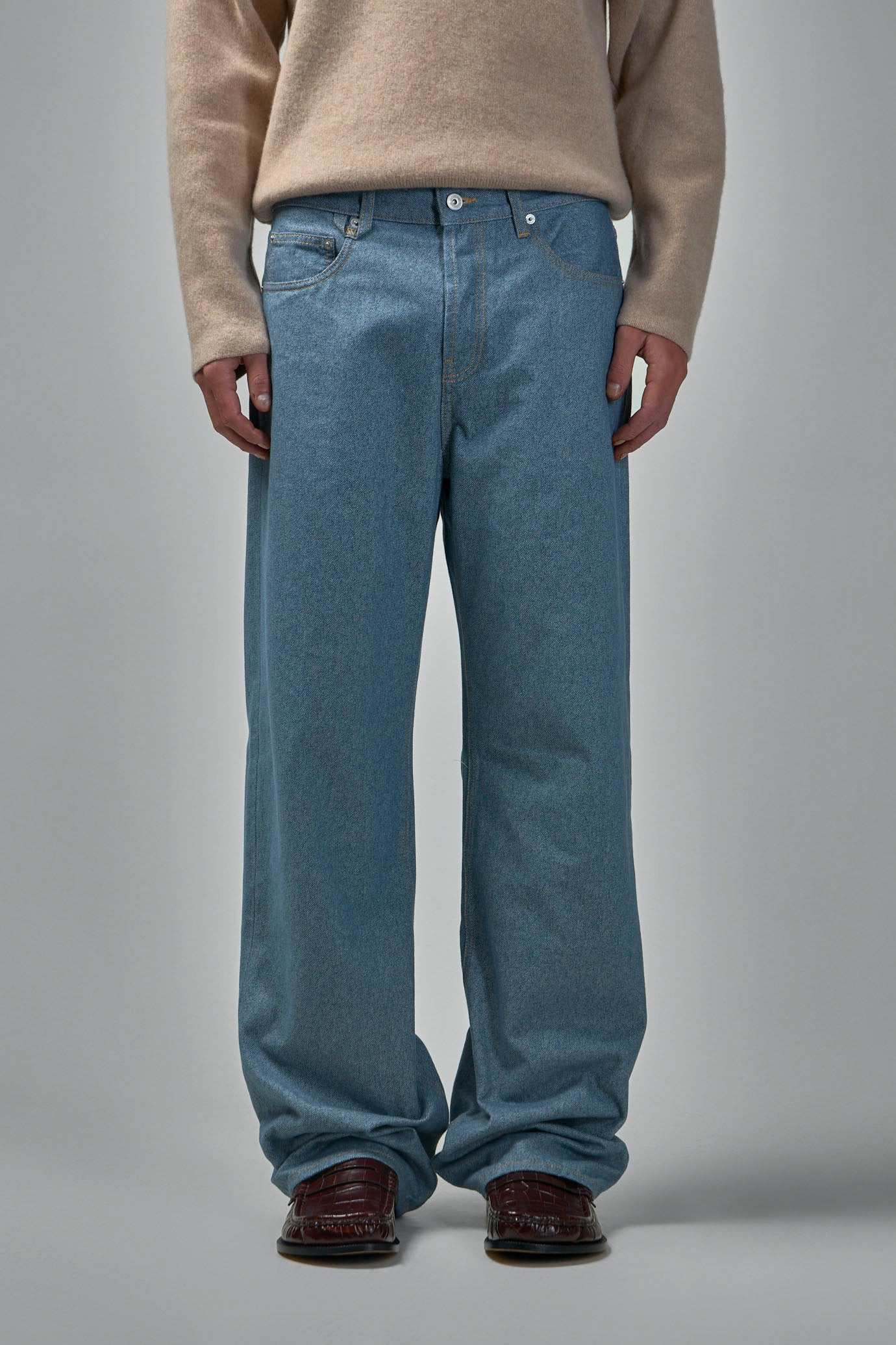 Straight Denim Jeans - 2