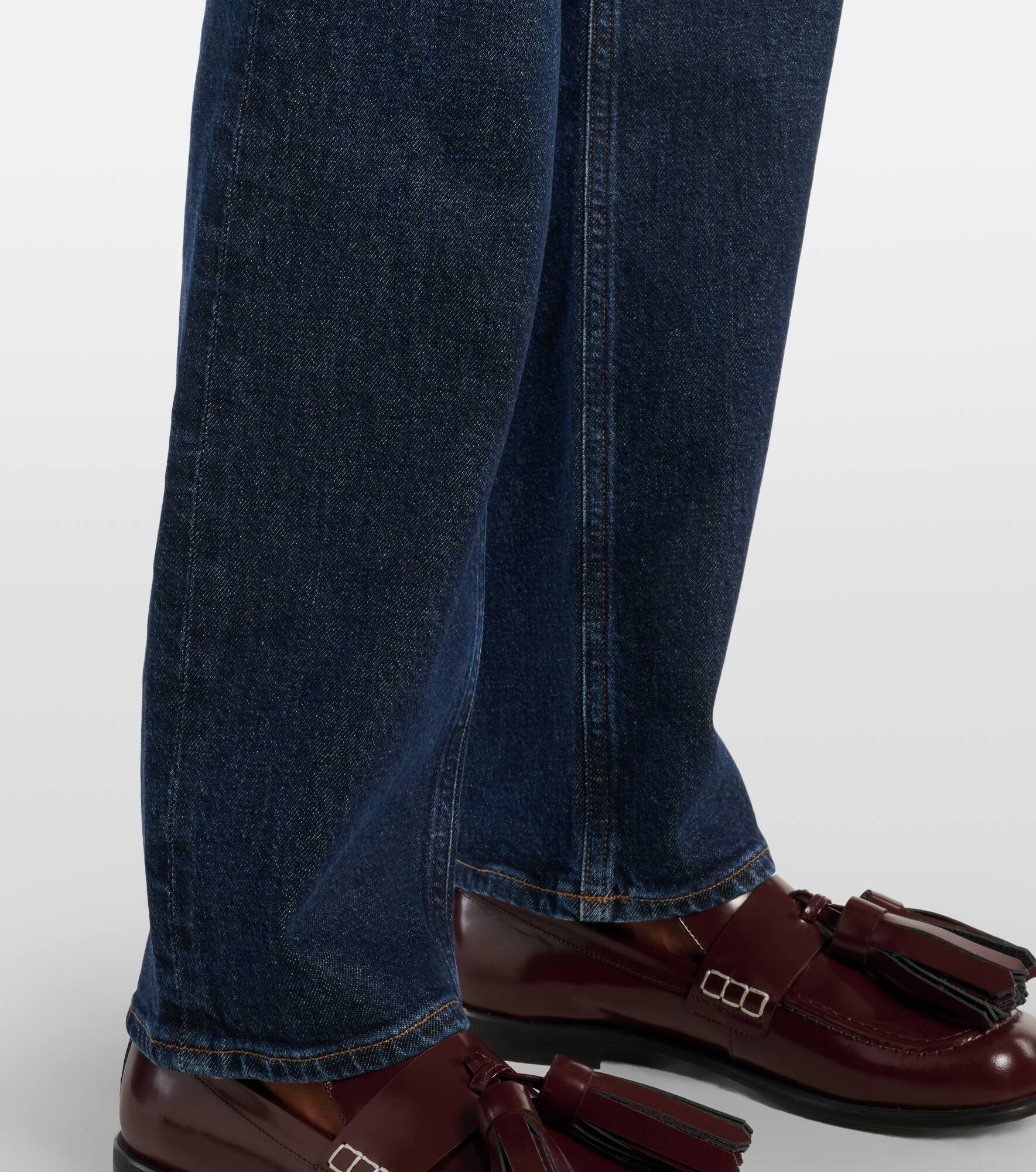 Stovepipe high-rise straight jeans - 5