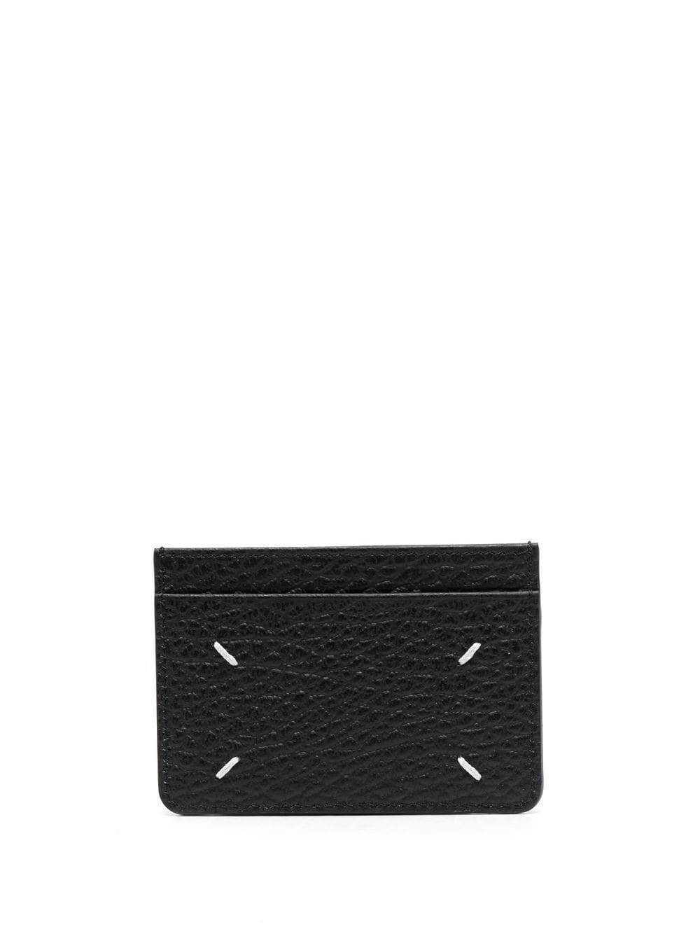 four-stitch leather card holder - 2