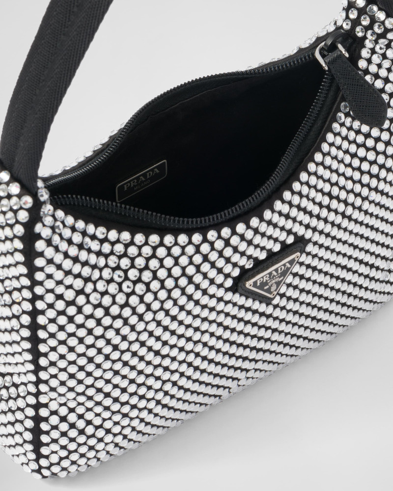Satin mini-bag with crystals 5