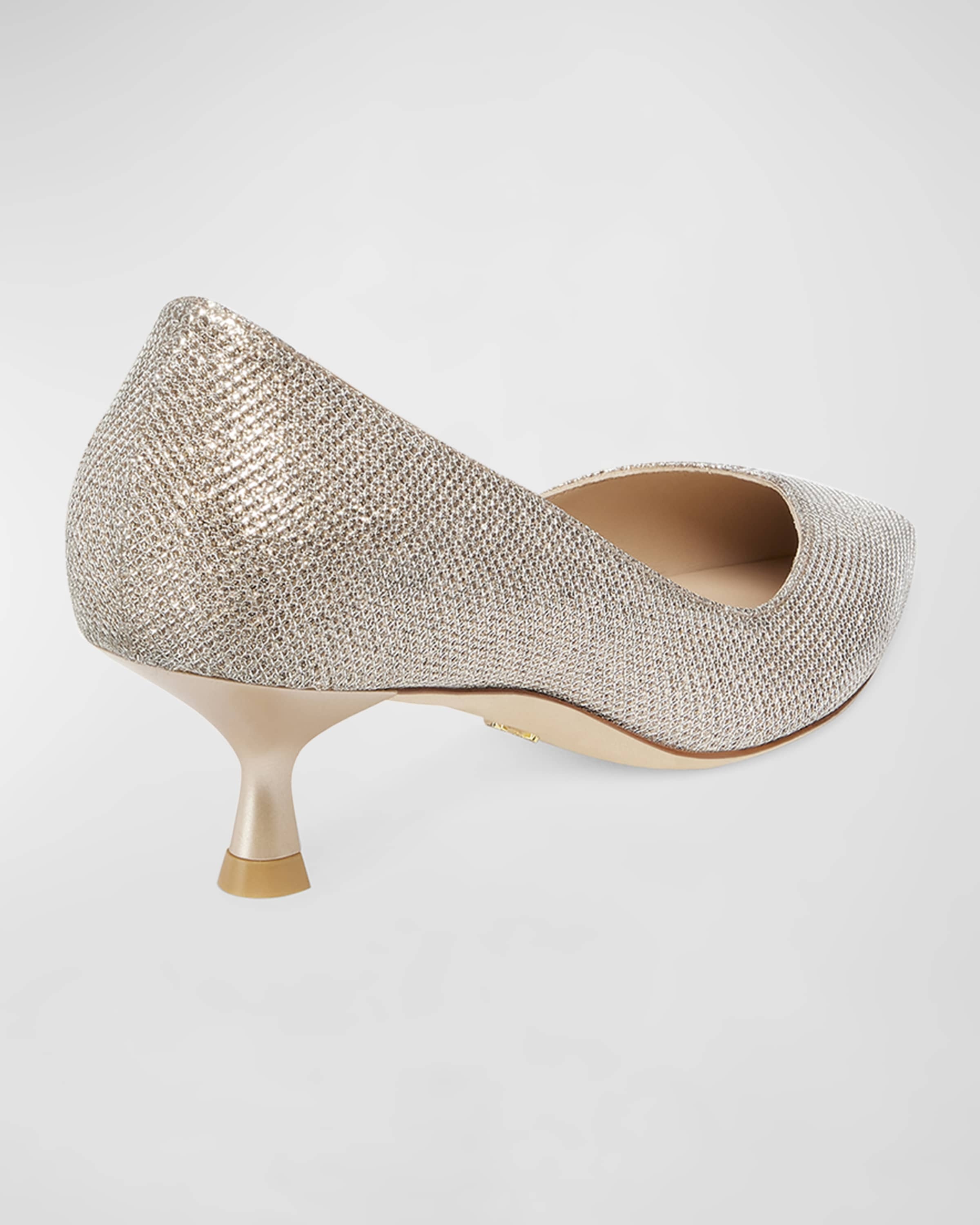 Eva Metallic Kitten-Heel Pumps - 2