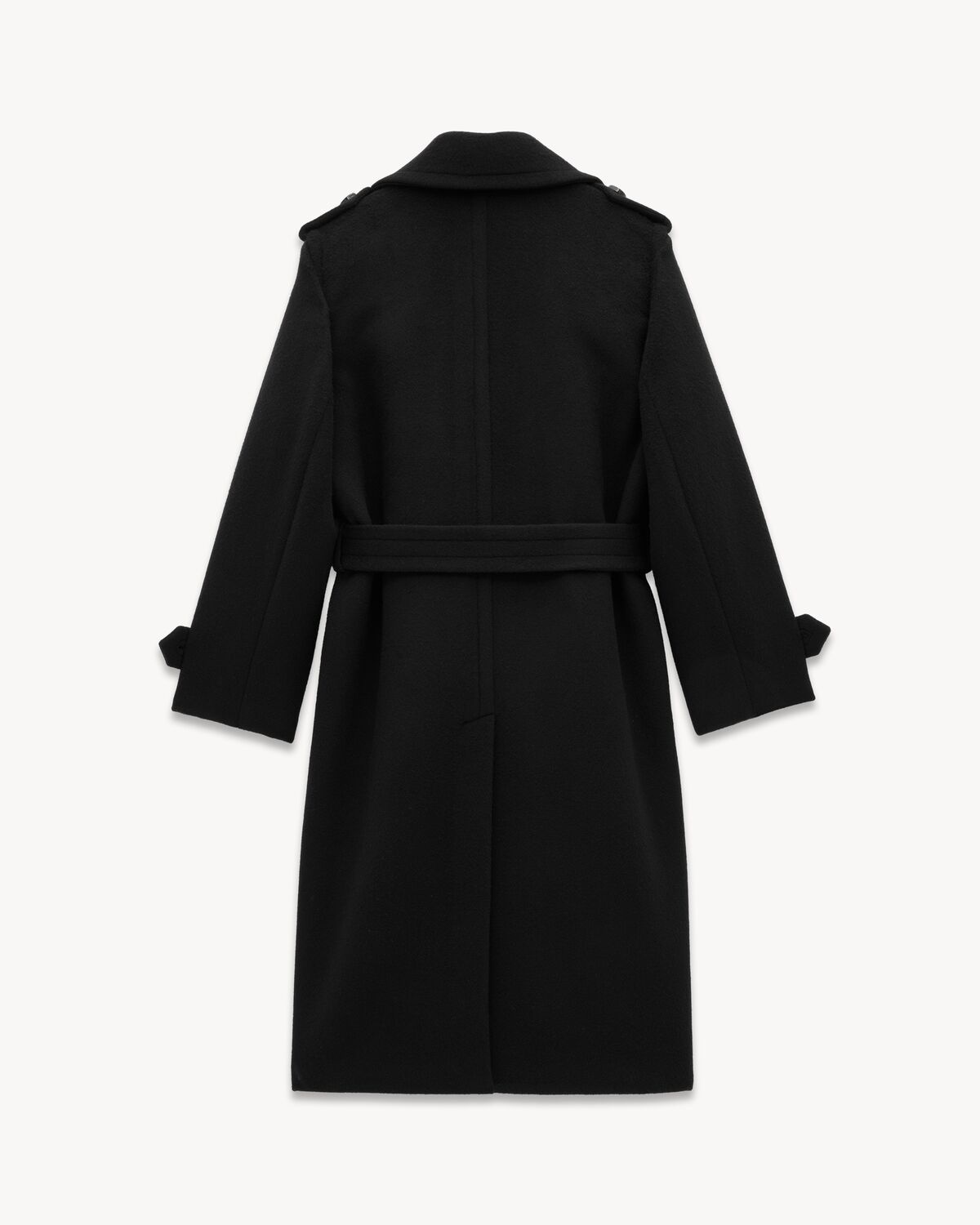 TRENCH COAT IN WOOL AND CASHMERE FELT - 3