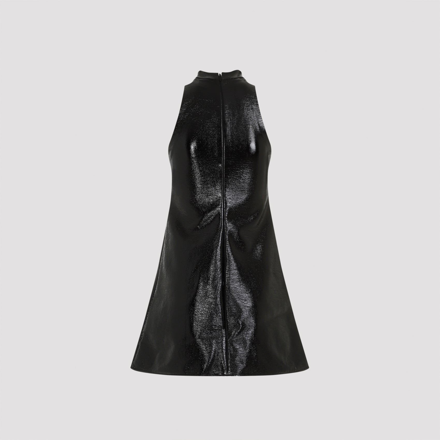 Courreges 2 Pockets Vinyl A-Line Dress Women - 2