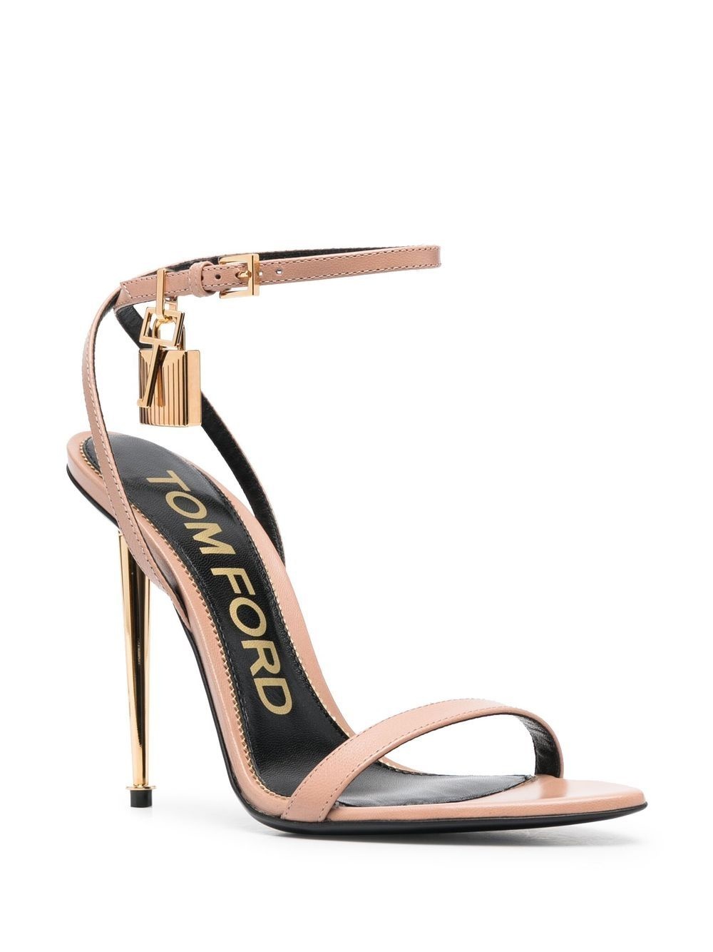 Padlock 120mm leather sandals - 2