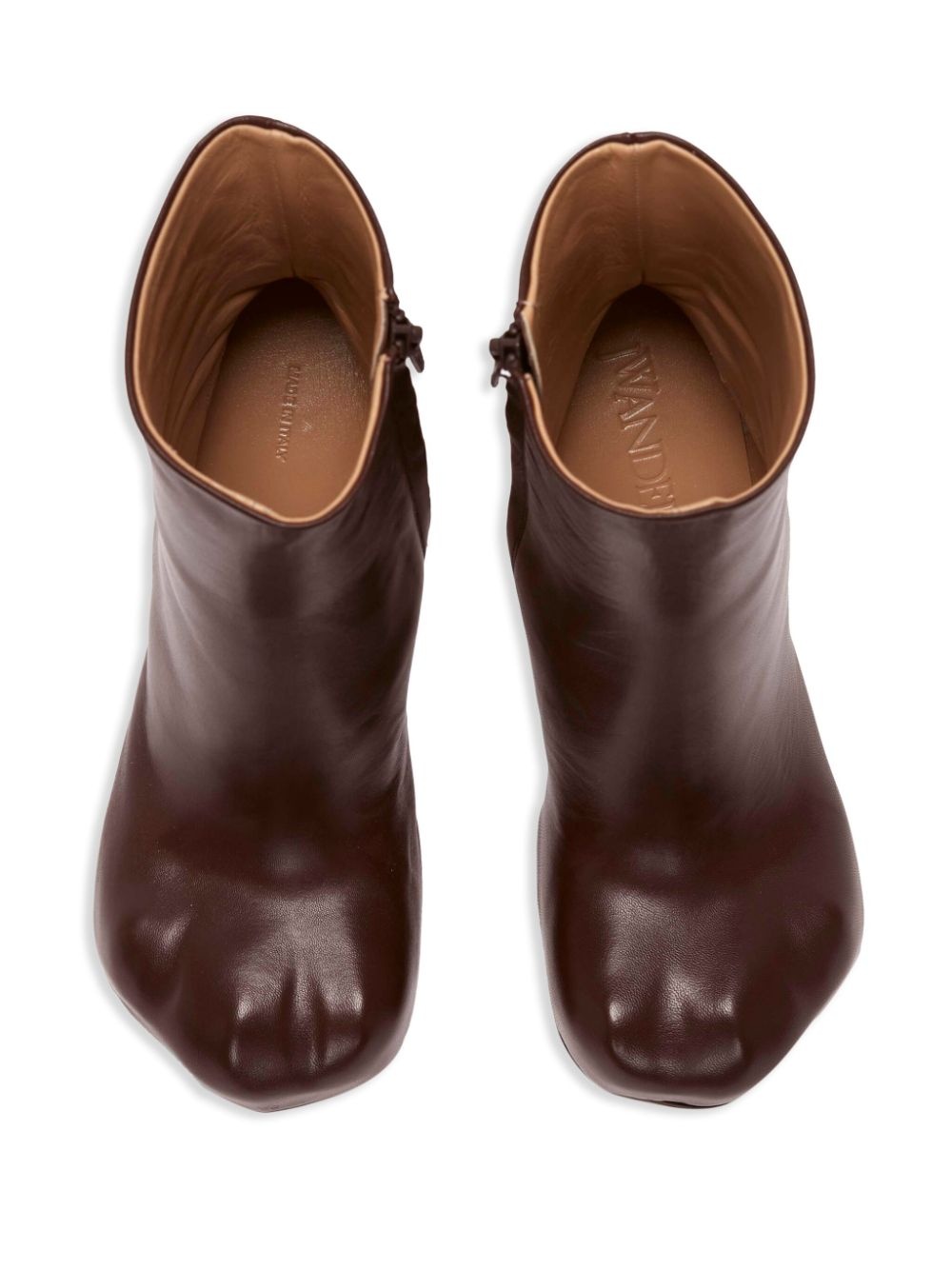 JW ANDERSON PAW レザー 猫足ブーツ ブラウン JW Anderson Paw 90mm leather ankle boots | farfetch | REVERSIBLE