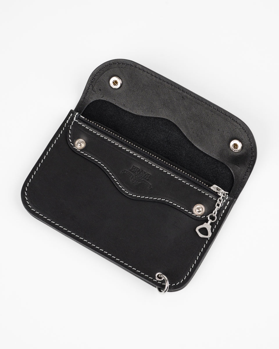 OGL BRAVE HORSEHIDE TRUCKER WALLET - BLACK - 4