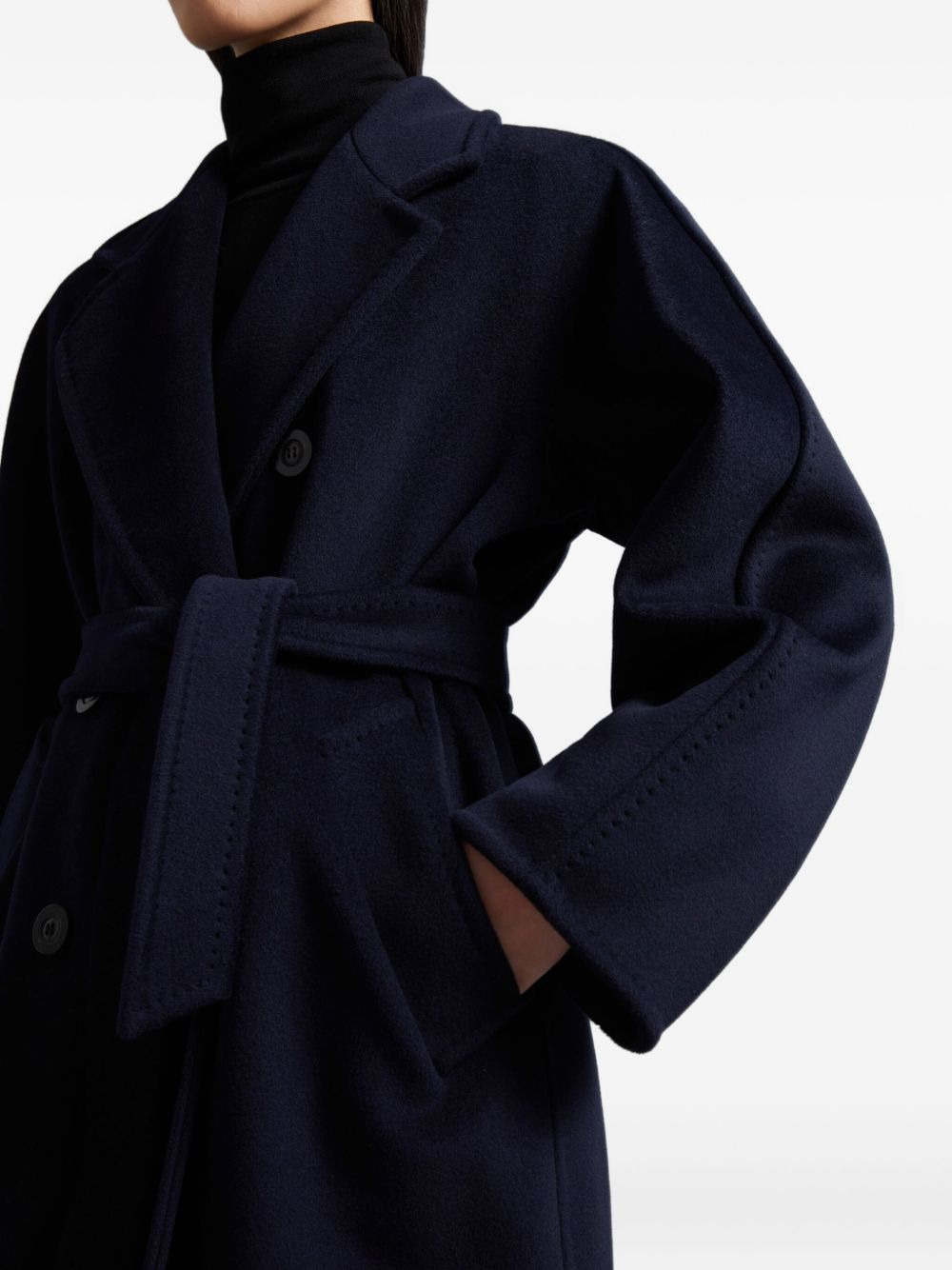 double-breasted buttoned coat - 5