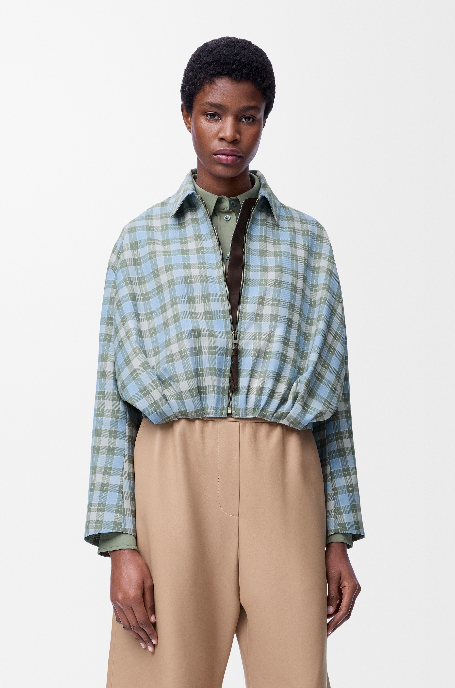 Draped jacket in wool blend - 3