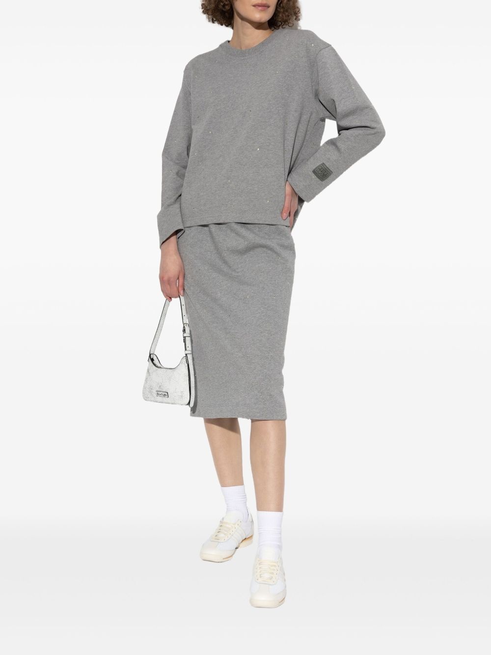 crystal-embellished sweatshirt - 2