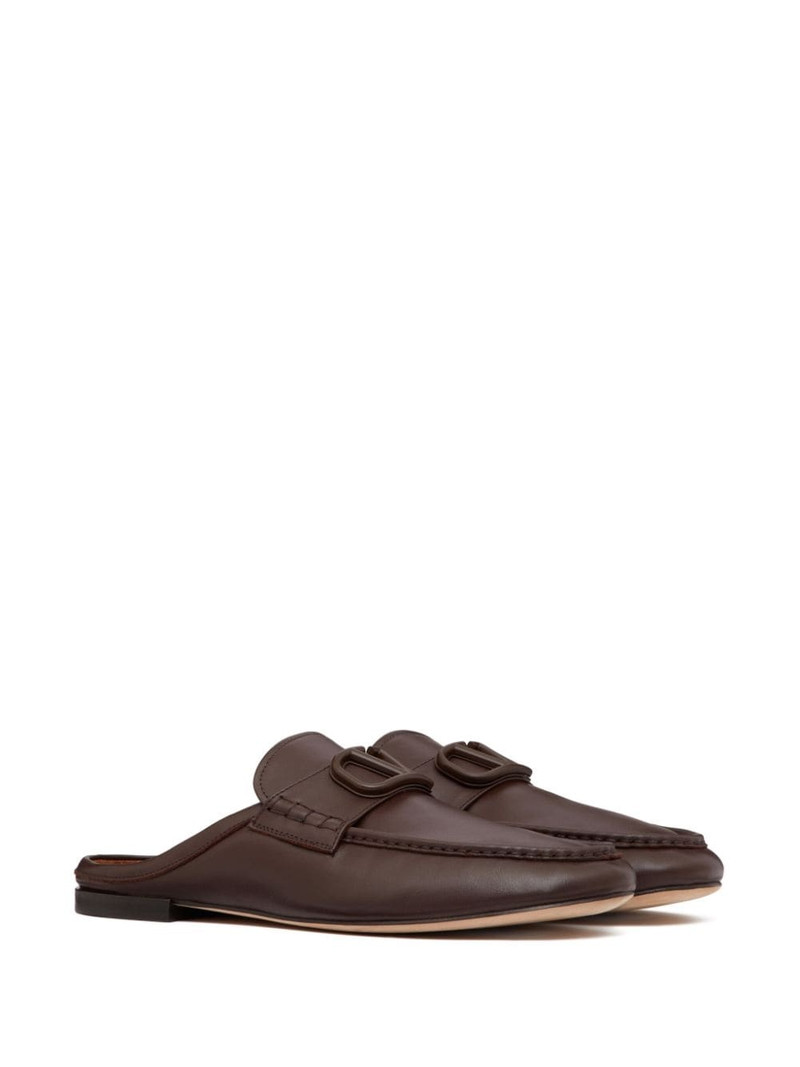 Valentino VLogo leather slippers outlook
