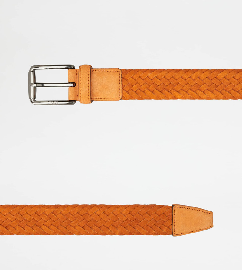Tod's BELT IN SUEDE - ORANGE outlook