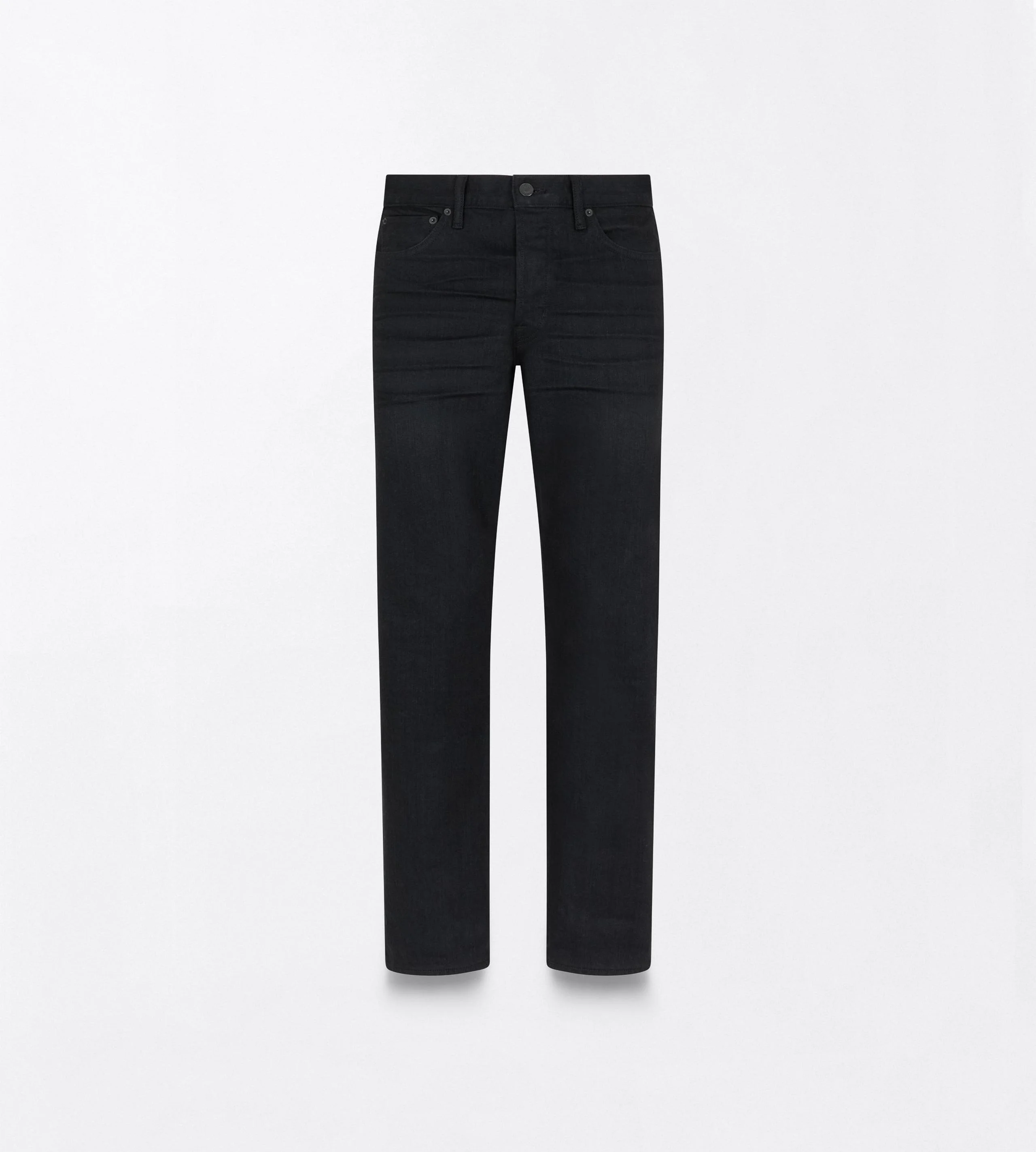 WASHED BLACK 50'S STRAIGHT FIT DENIM JEANS - 1