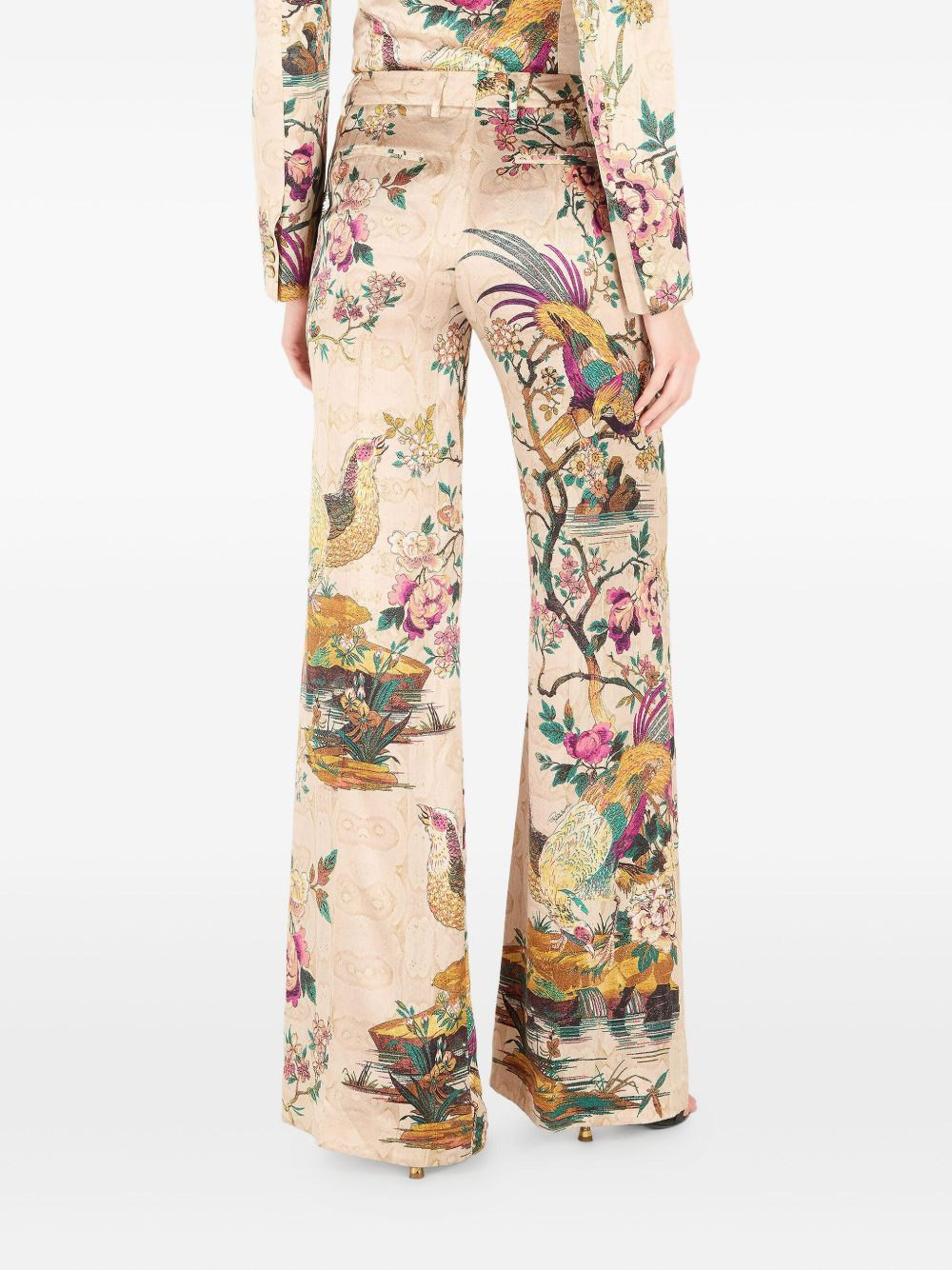 pheasant floral-print trousers - 4