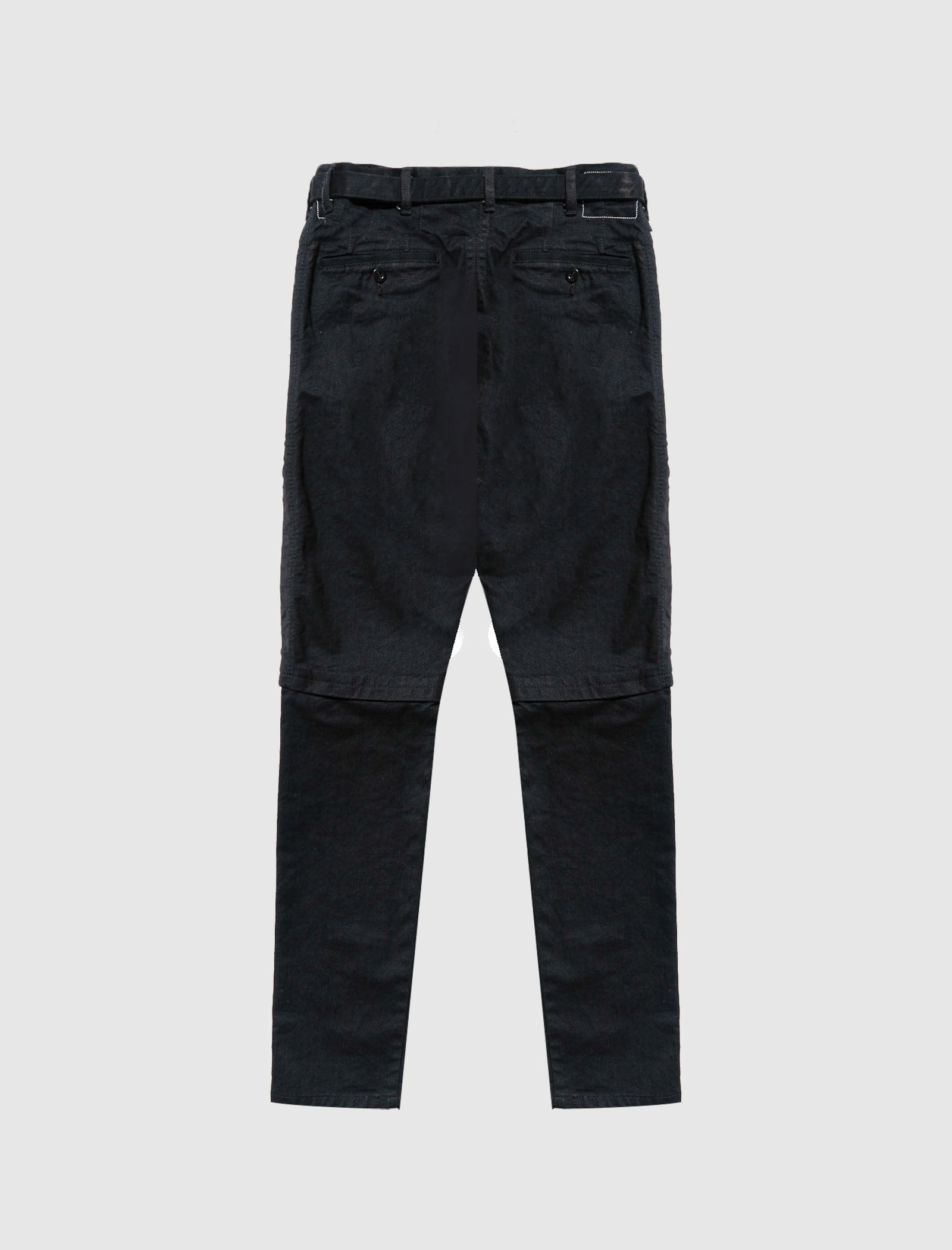 DENIM KNEE ZIP PANTS - 3