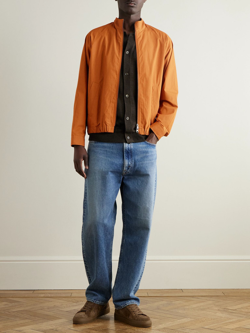 NN07 Dave 1080 Organic Cotton-Shell Bomber Jacket Orange outlook