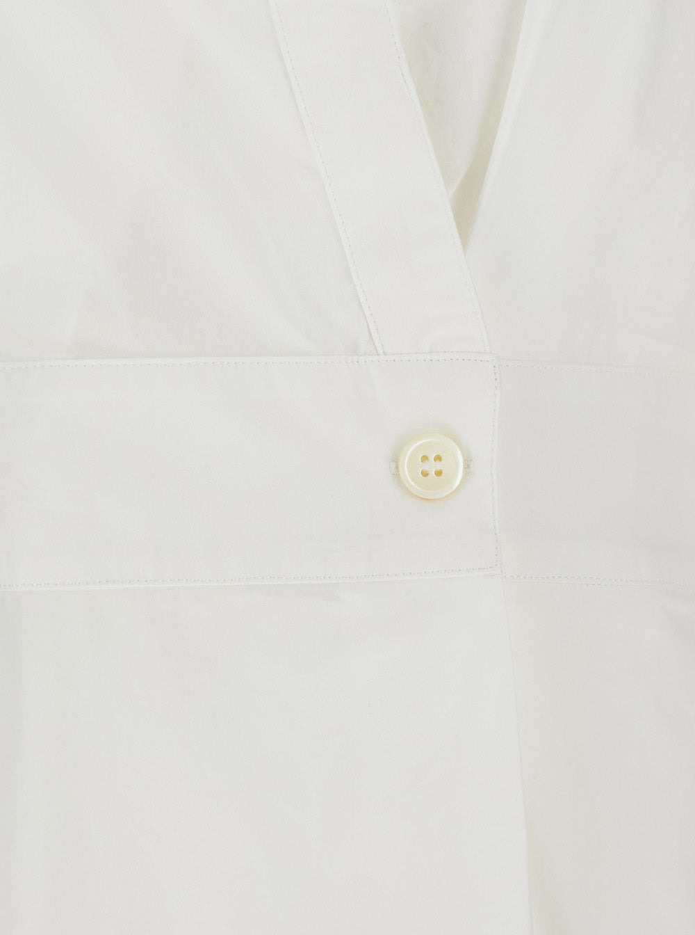 A.P.C. Women 'Athena' White Sleeveless V-Neck Dress In Cotton Woman - 3