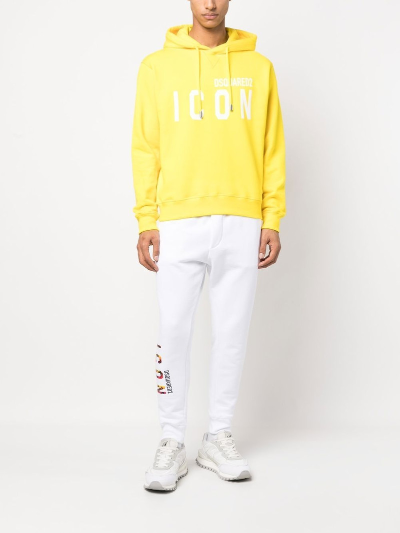 DSQUARED2 logo-print cotton hoodie outlook