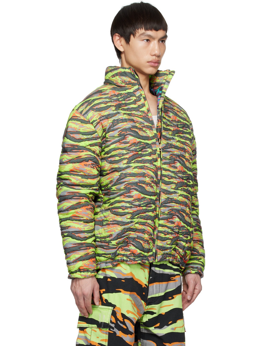 Green Camo Down Jacket - 2