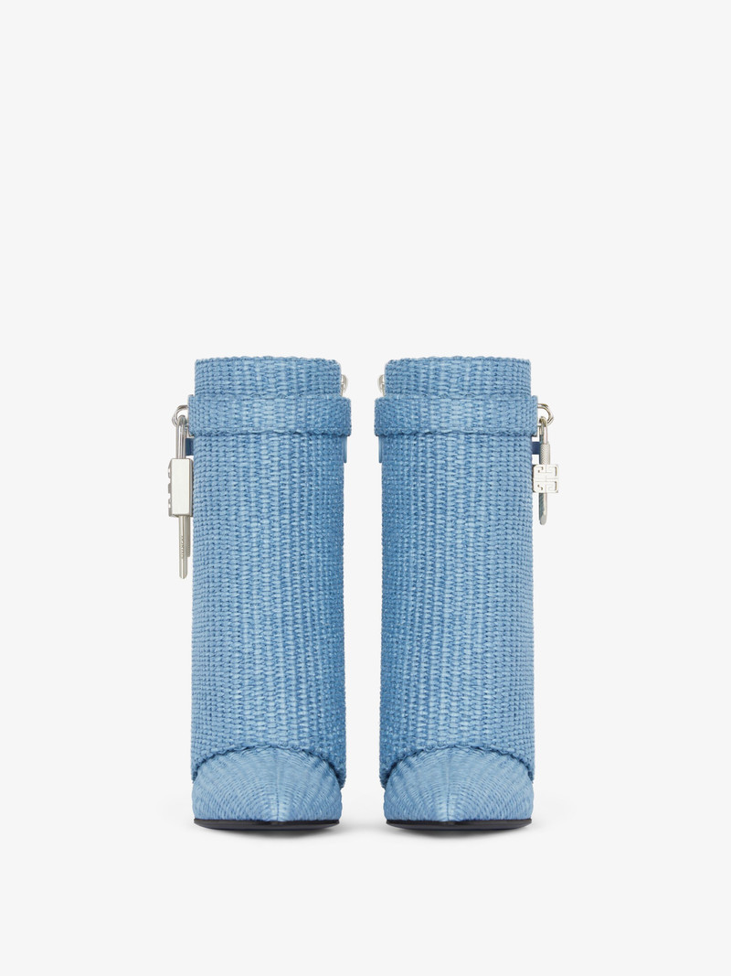 Givenchy SHARK LOCK ANKLE BOOTS IN RAFFIA outlook