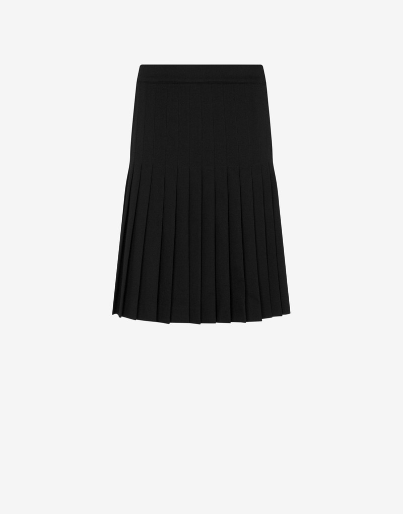 STRETCH GABARDINE PLEATED SKIRT 1