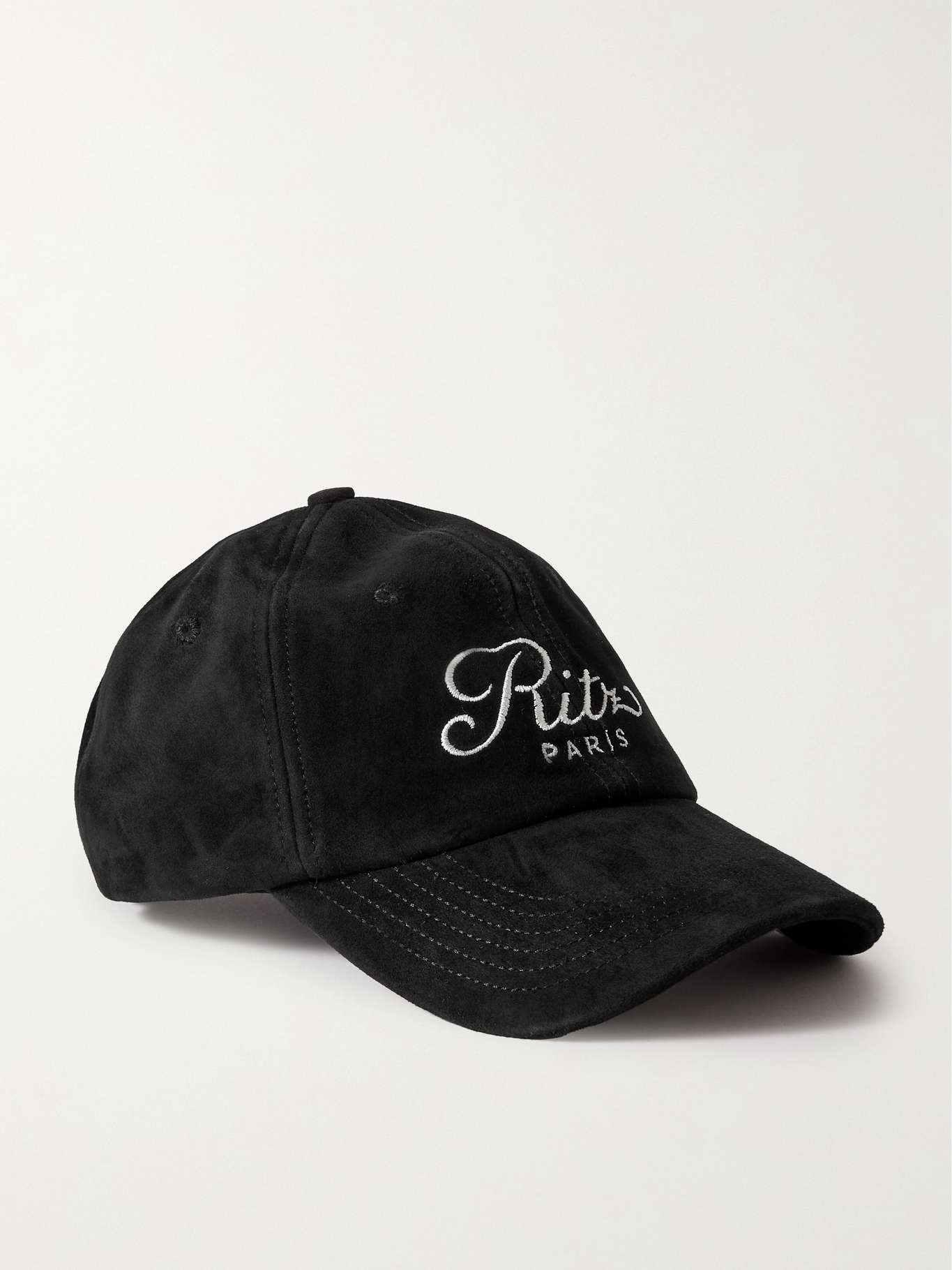 + Ritz Paris embroidered suede baseball cap - 1