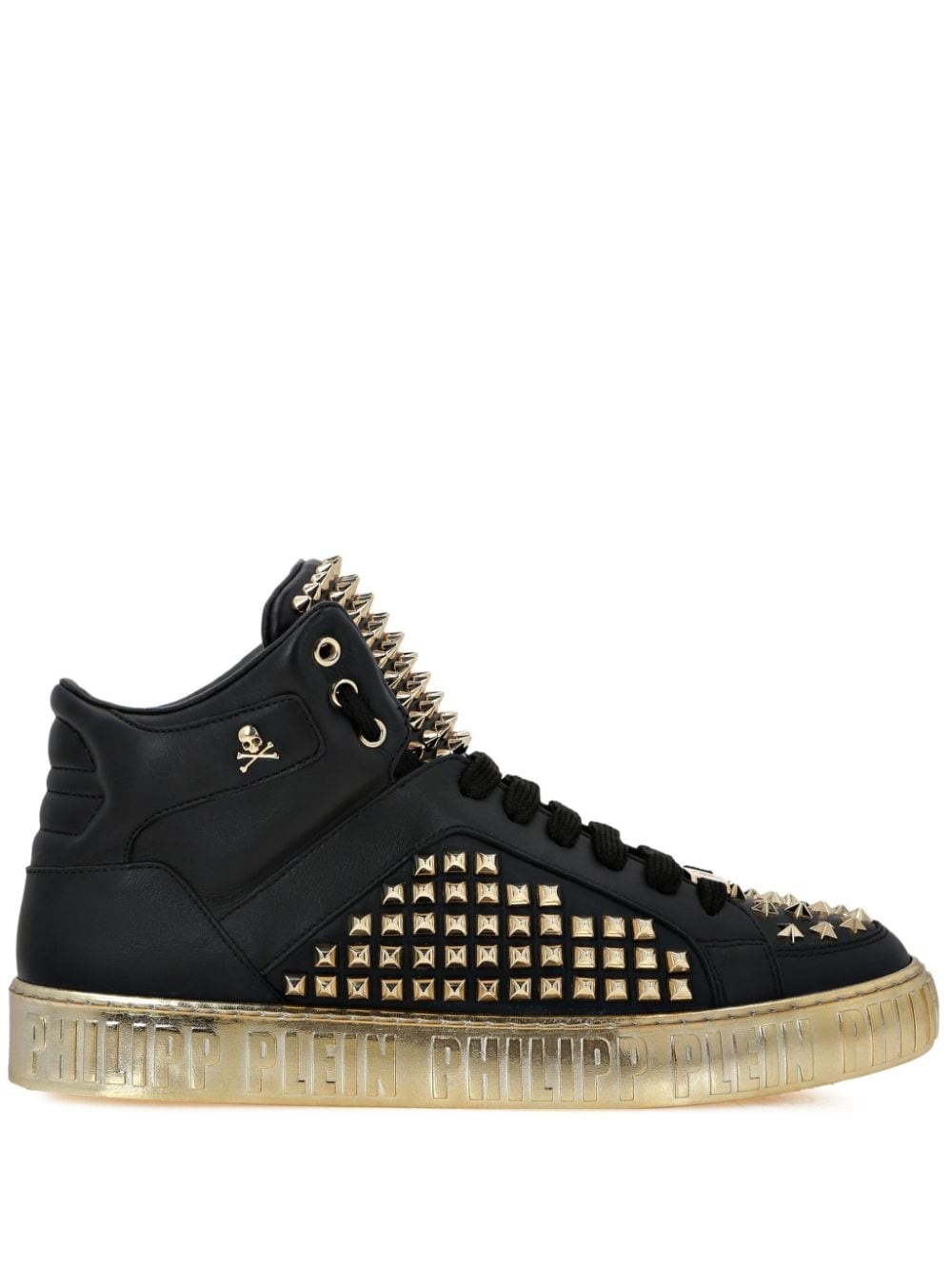 Mid-Top Leather Sneakers - 1