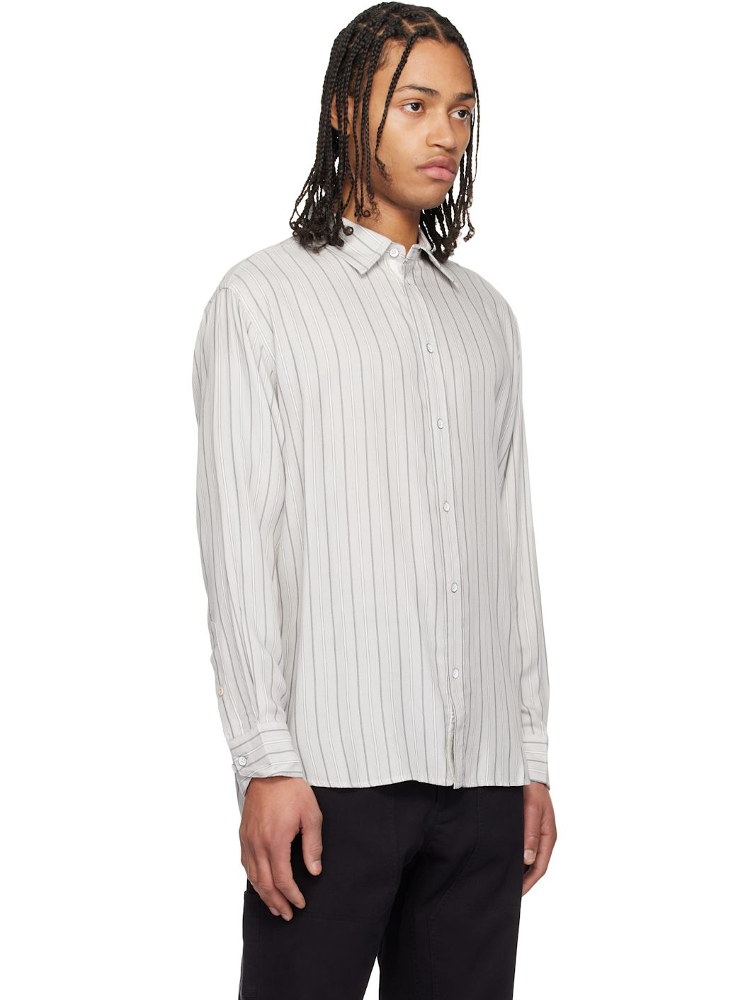 Off-White Matthew Striped Shirt - 2