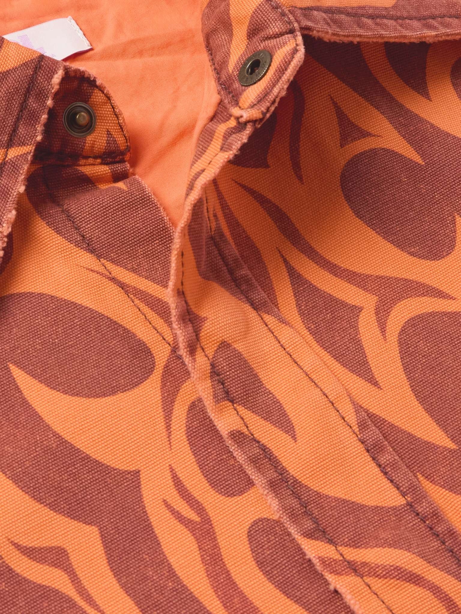 Logo-Embroidered Distressed Printed Cotton-Canvas Jacket - 5